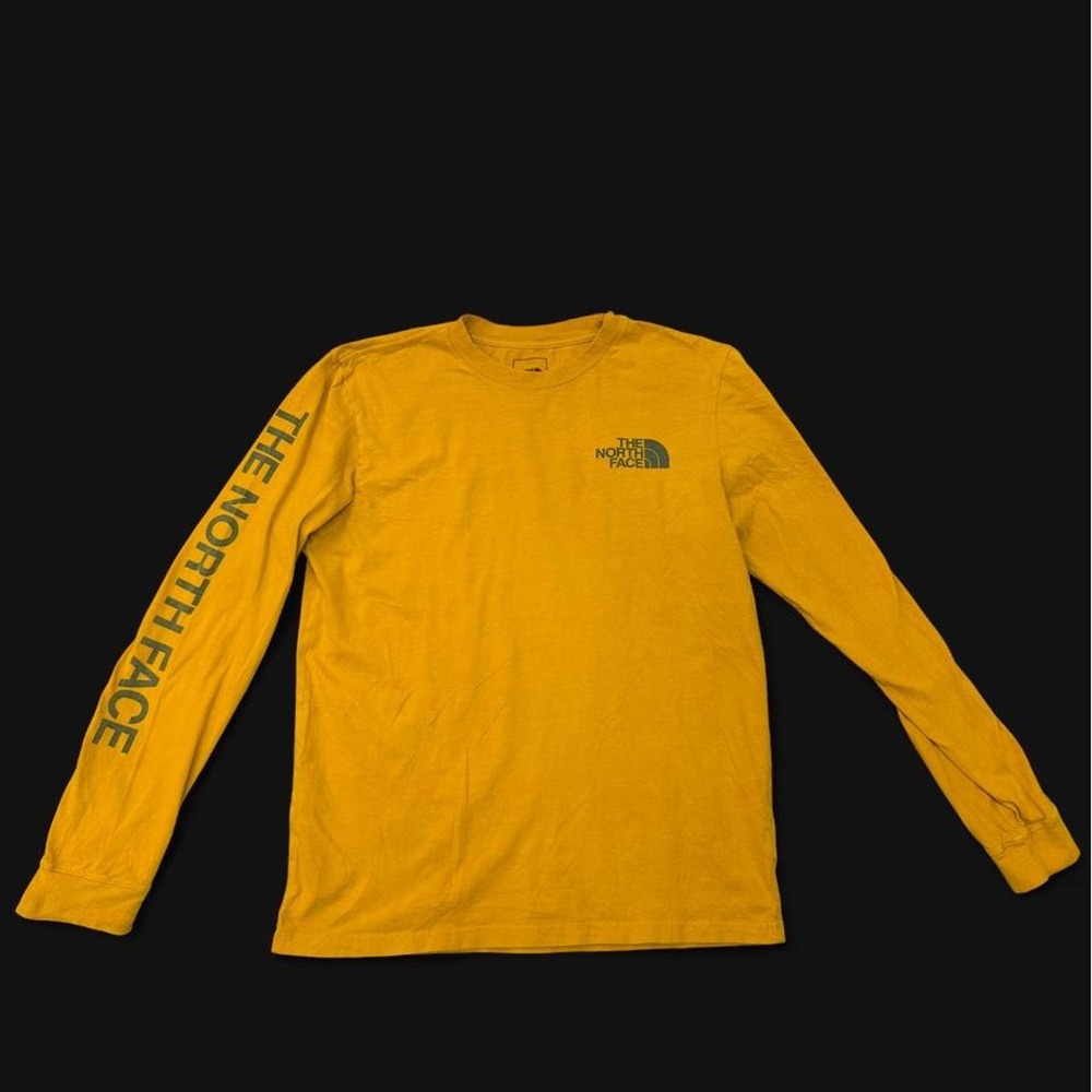 The North Face Men's Long Sleeve Graphic Tee – Mustard Yellow / Gold Size Medium